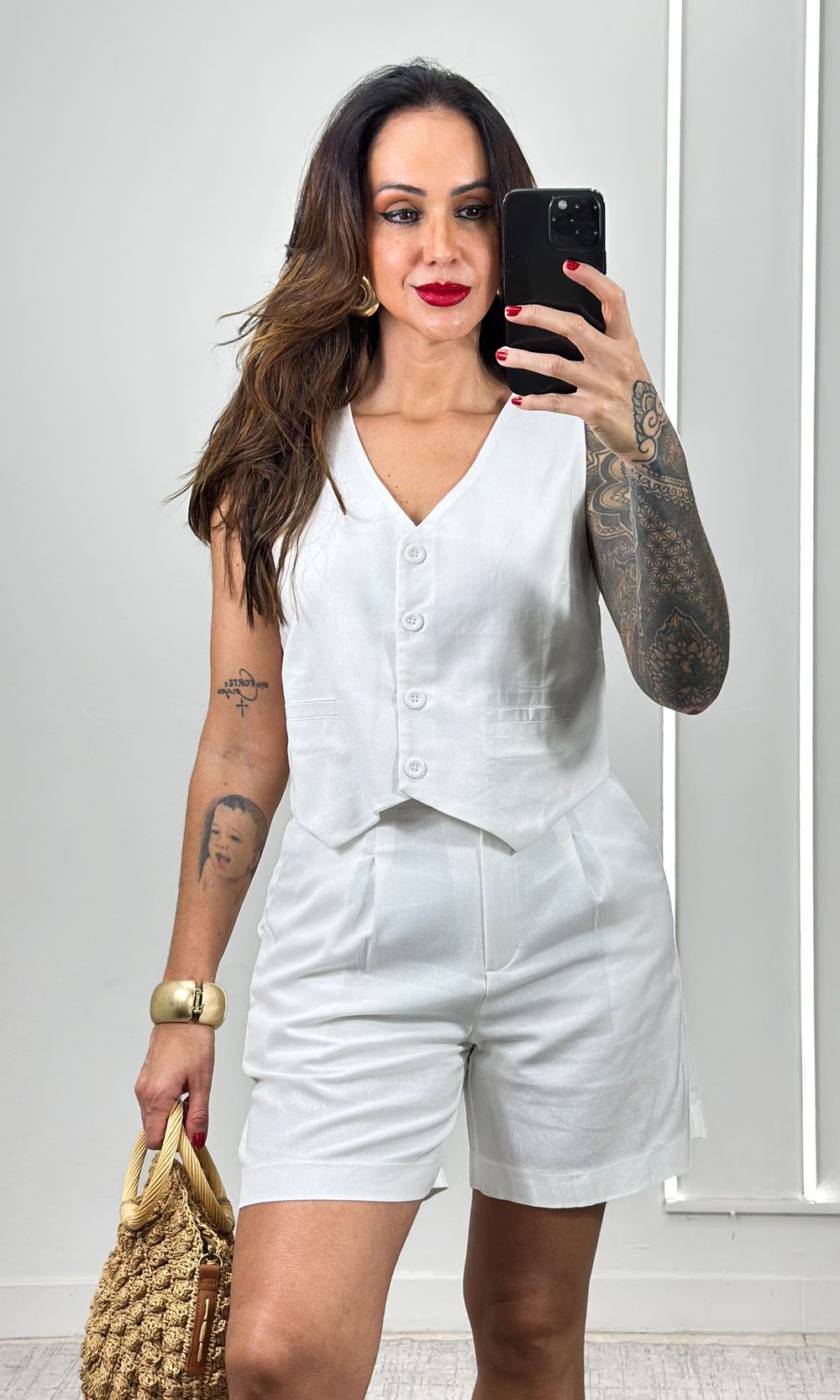 Colete Clássico Linho - Branco - Jack Modas, Moda Feminina e Acessórios 