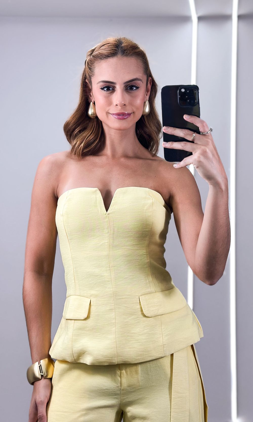 Corset Mini Decote V - Amarelo Candy - Jack Modas, Moda Feminina e Acessórios 