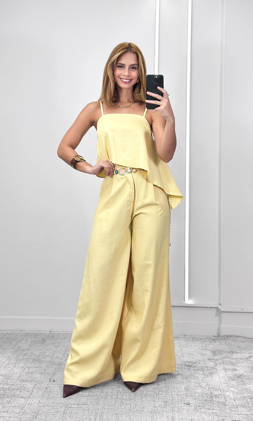 Conjunto Blusa Assimétrica e Calça Pantalona - Ama... - Jack Modas, Moda Feminina e Acessórios 