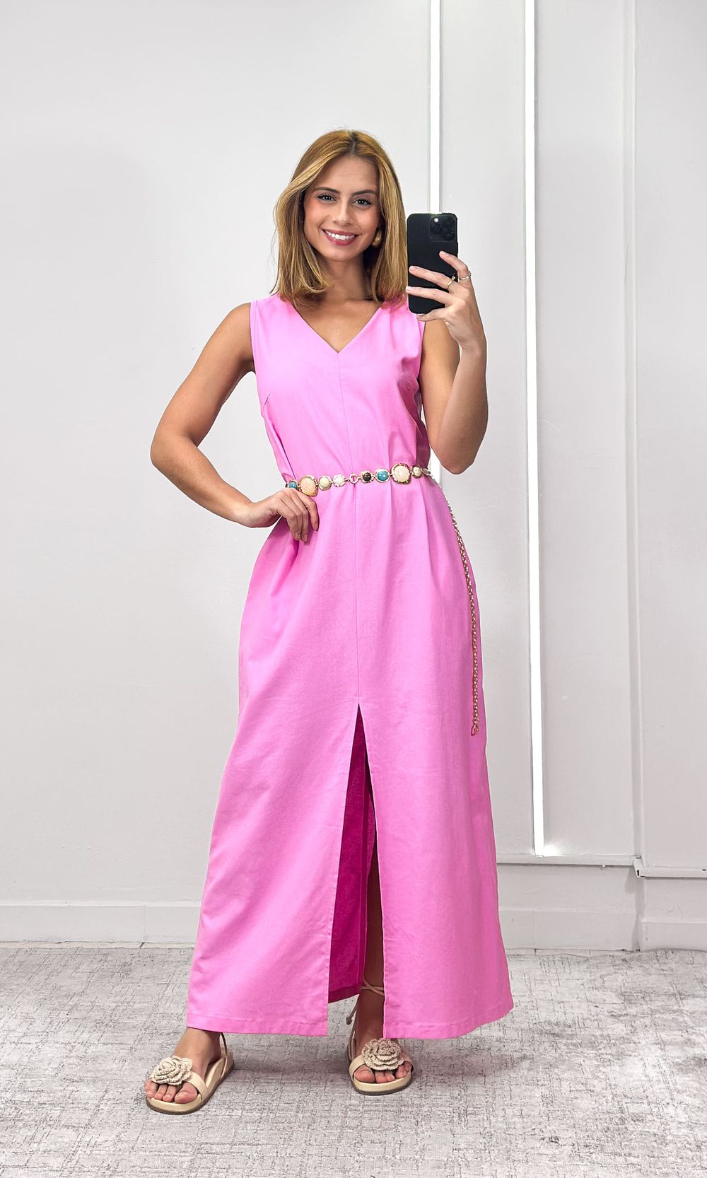 Vestido Reto Celéstia - Rosa Candy - Jack Modas, Moda Feminina e Acessórios 