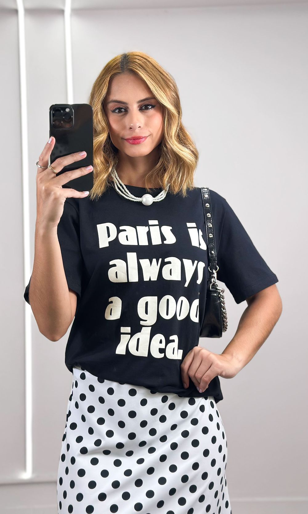 Camiseta Paris is a Good Idea - Preto