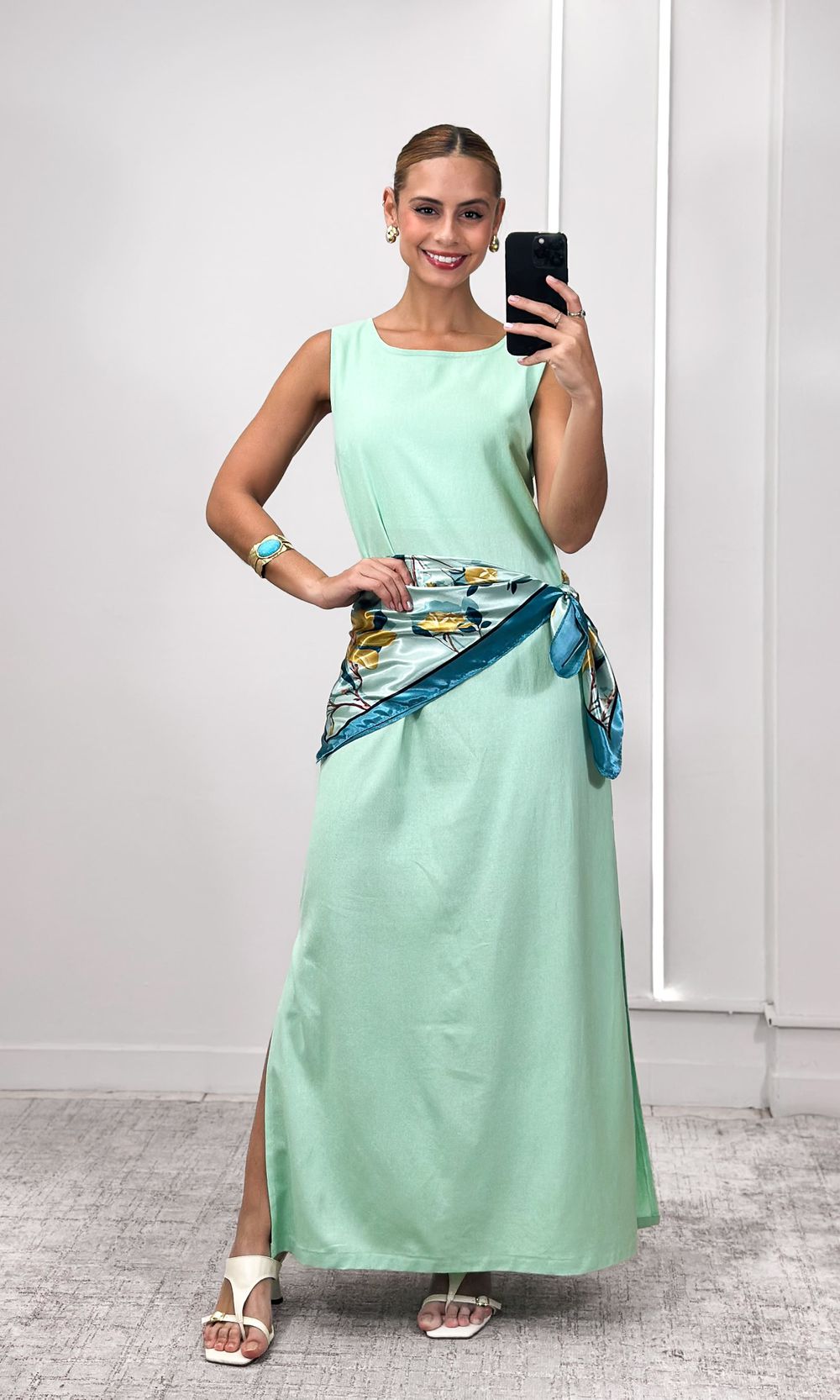 Vestido Reto Decote Redondo Haze - Verde Claro - Jack Modas, Moda Feminina e Acessórios 