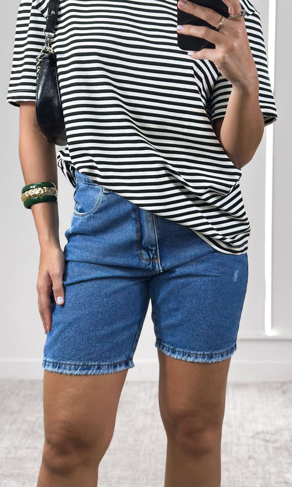 Bermuda Jeans Destroyed - Azul Estonado - Jack Modas, Moda Feminina e Acessórios 