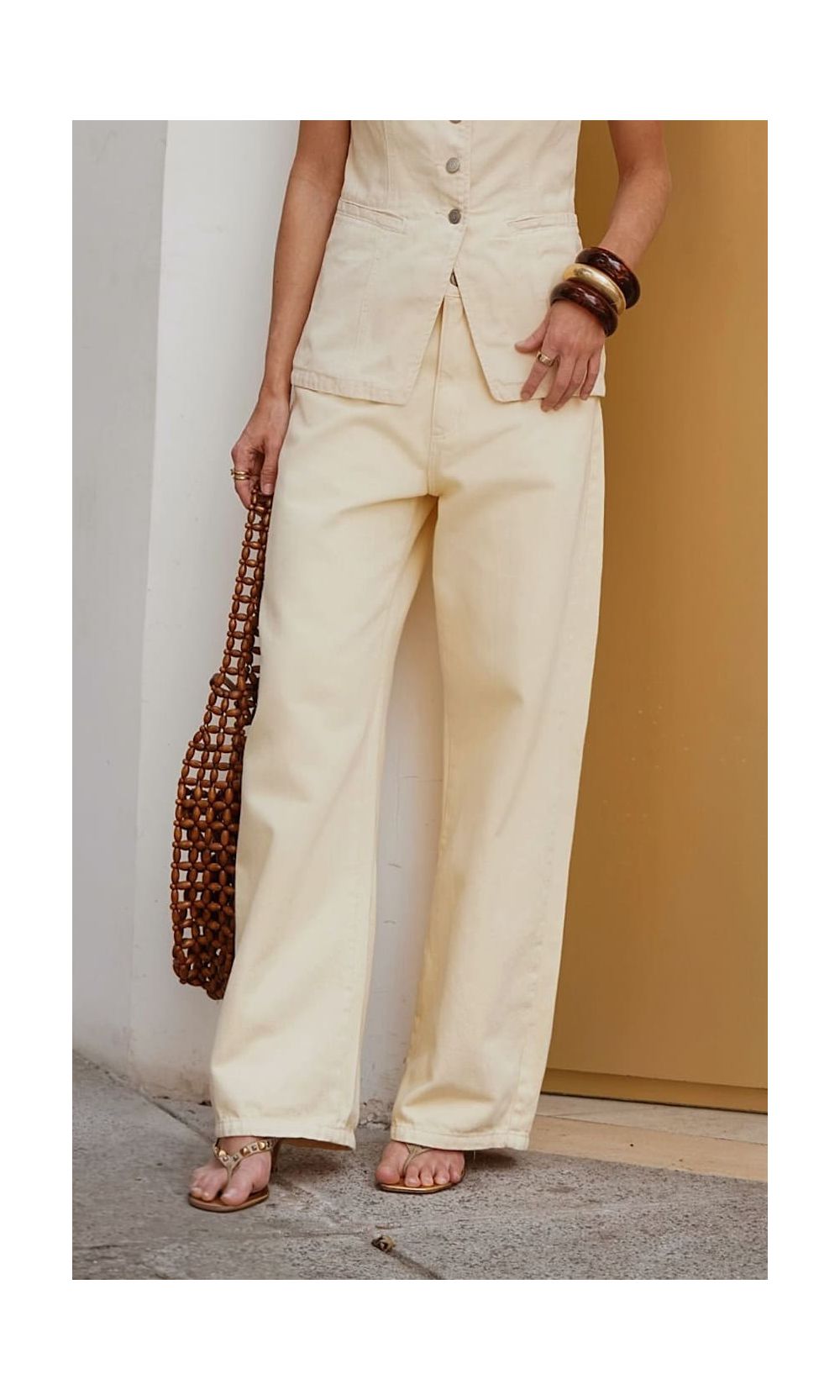 Calça Jeans New Baggy - Amarelo - Jack Modas, Moda Feminina e Acessórios 