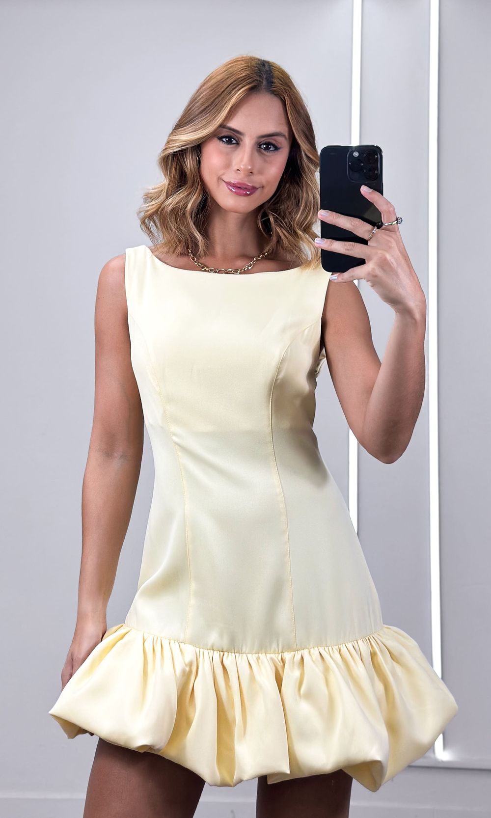 Macaquinho Alfaiataria Balonê - Amarelo - Jack Modas, Moda Feminina e Acessórios 
