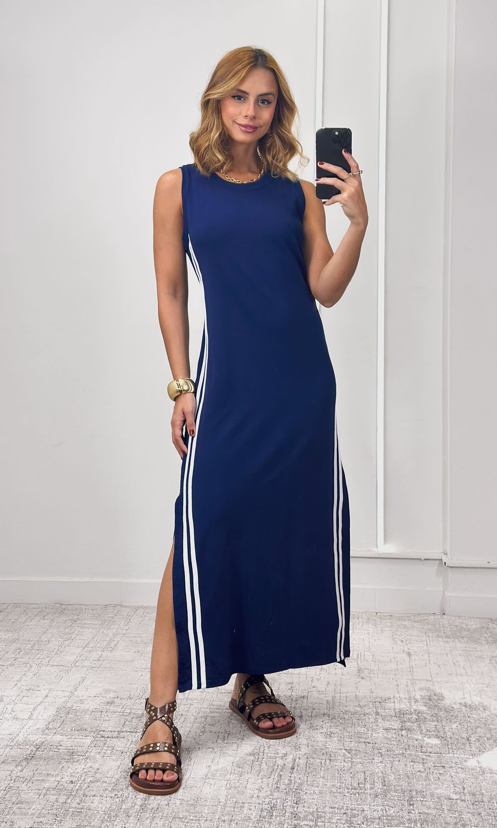 Vestido Cavado Malha Track - Azul Marinho - Jack Modas, Moda Feminina e Acessórios 