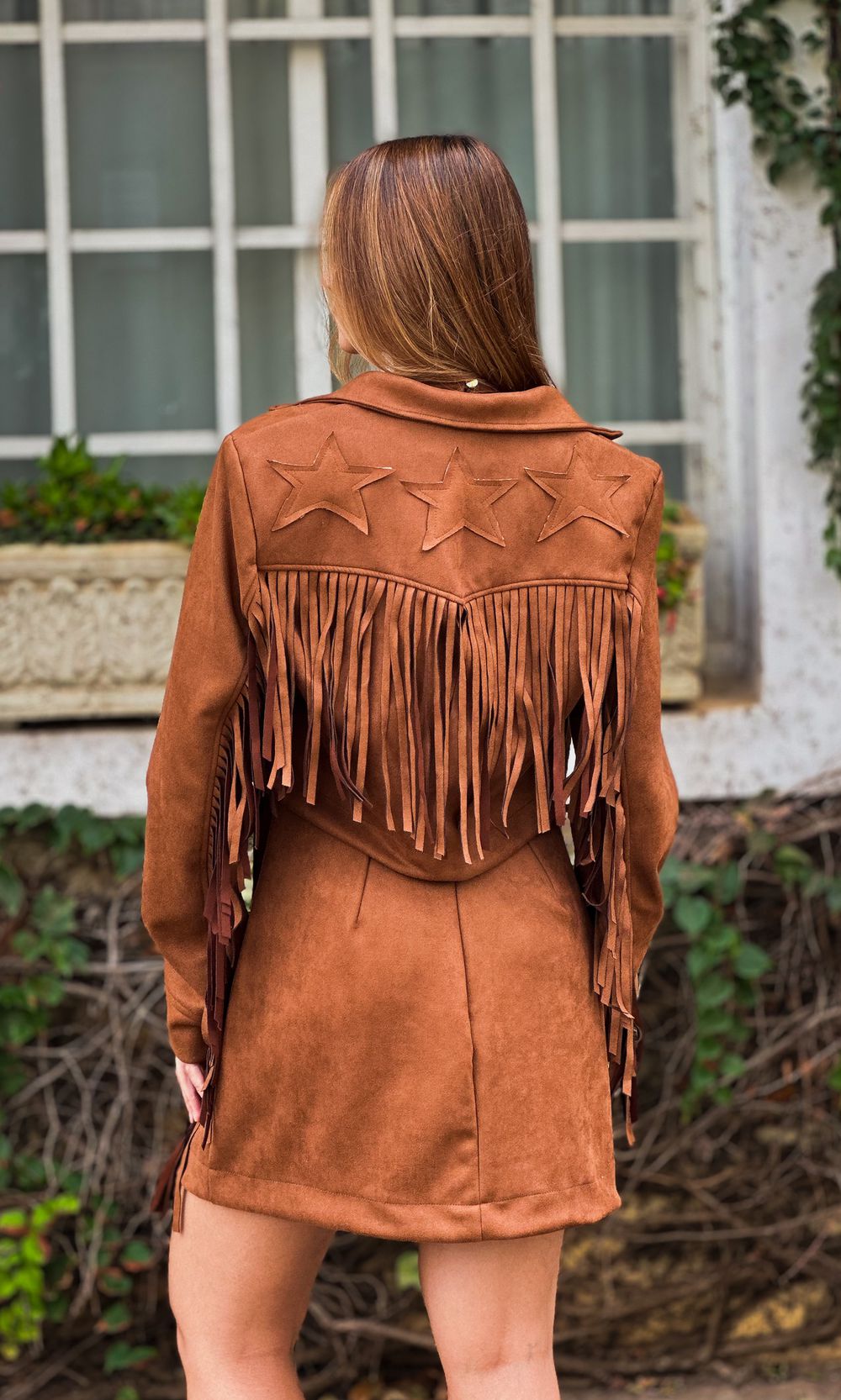 Casaco Suede com Franjas Star - Marrom - Jack Modas, Moda Feminina e Acessórios 