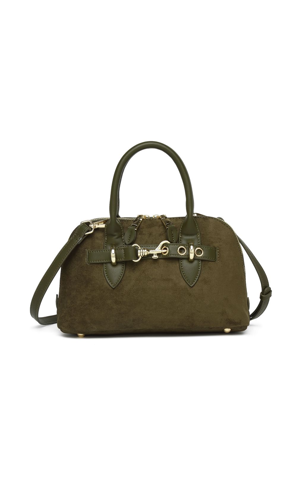 Bolsa Camurça Legítima Aventure Inspo - Verde - Jack Modas, Moda Feminina e Acessórios 