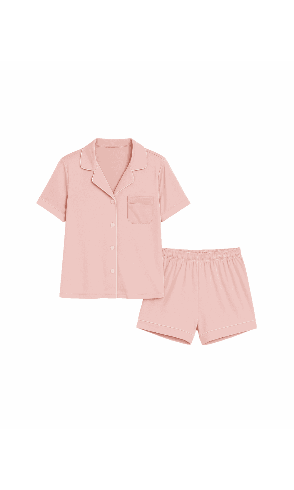 Pijama Camisa e Short - Rosa Claro - Jack Modas, Moda Feminina e Acessórios 
