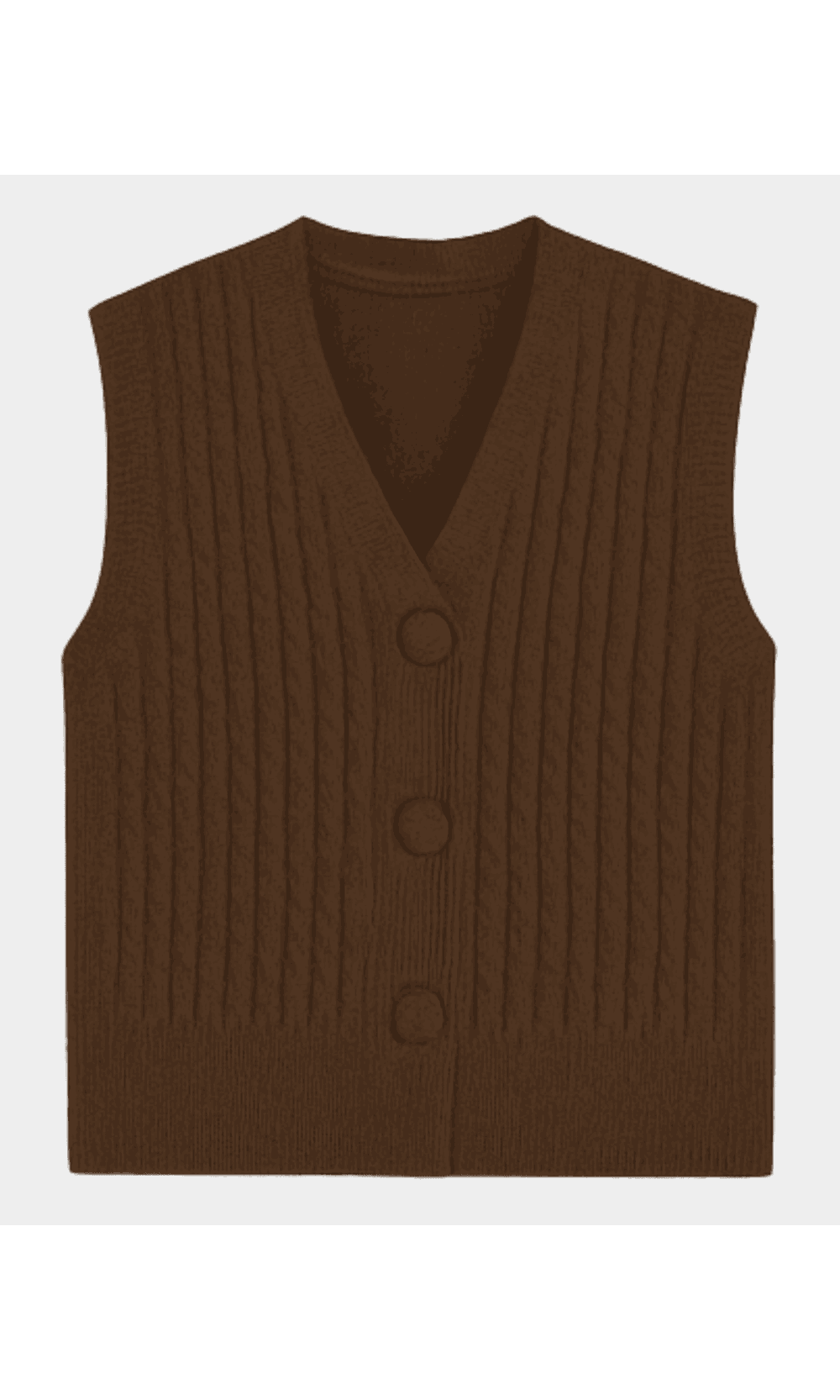 Colete Tricô Curto - Marrom - Jack Modas, Moda Feminina e Acessórios 