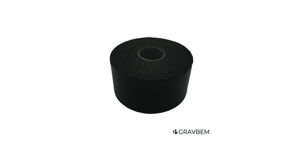 Fita Foil Hotstamping Preto Metalizada 4cm - Gravbem Carimbos Clichês, Matrizes e Acessórios