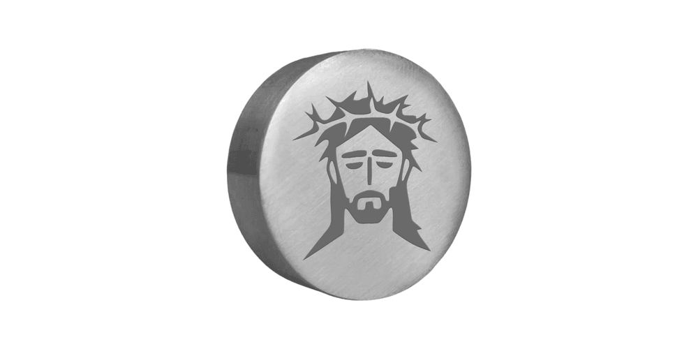 Sinete Clichê Dourado Jesus Cristo Aluminio - Gravbem Carimbos Clichês, Matrizes e Acessórios