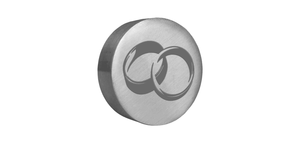 Sinete Clichê Aluminio Alianças - Gravbem Carimbos Clichês, Matrizes e Acessórios