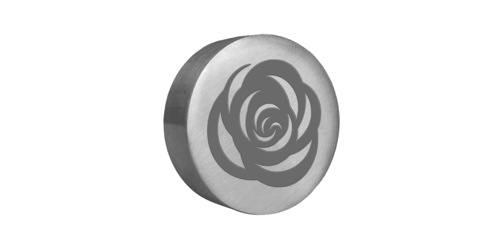 Sinete Clichê Aluminio Flor - Gravbem Carimbos Clichês, Matrizes e Acessórios