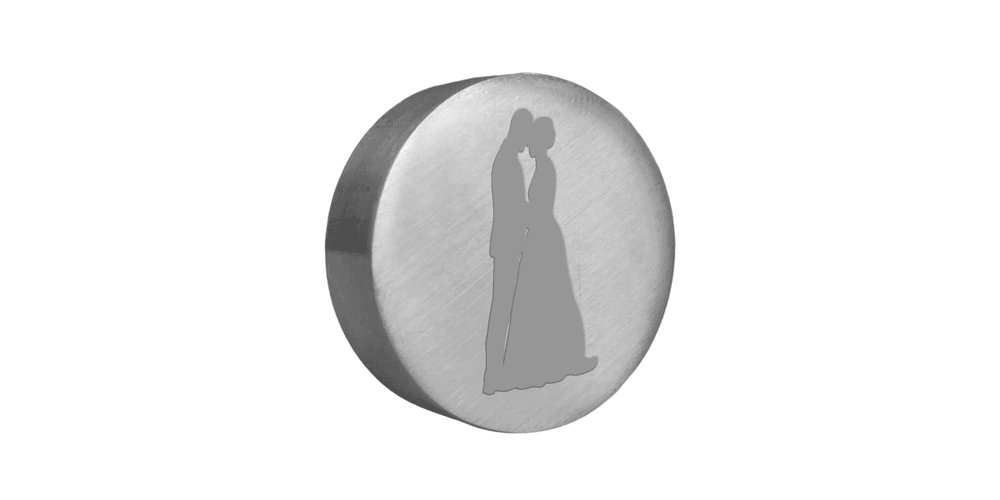 Sinete Clichê Aluminio Casal - Gravbem Carimbos Clichês, Matrizes e Acessórios