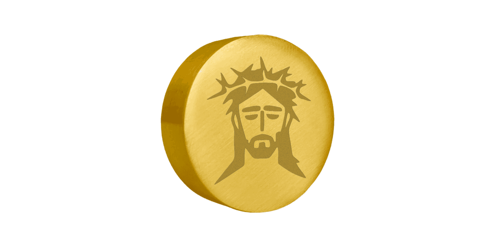 Sinete Clichê Dourado Jesus Cristo - Gravbem Carimbos Clichês, Matrizes e Acessórios