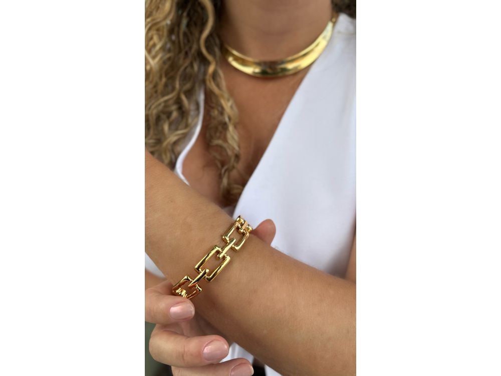 Bracelete Corrente Quadrada