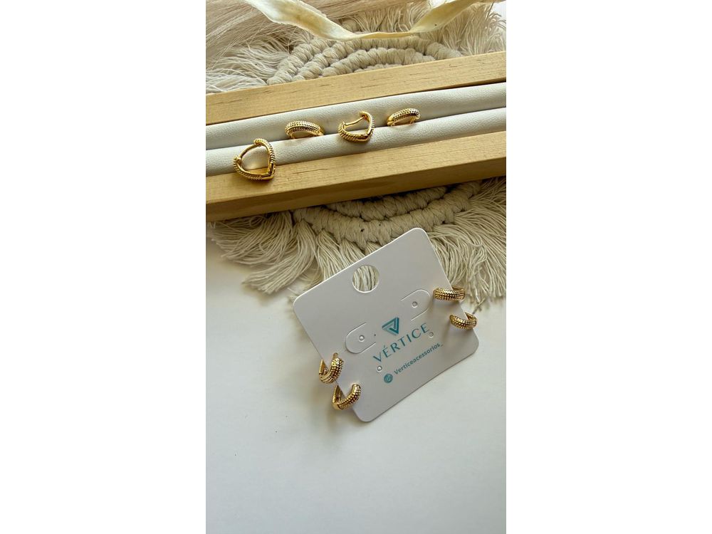 Dupla Argolas semijoia