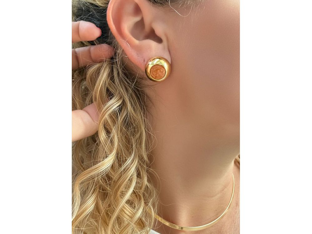 Brinco Bóton Caramelo Premium 