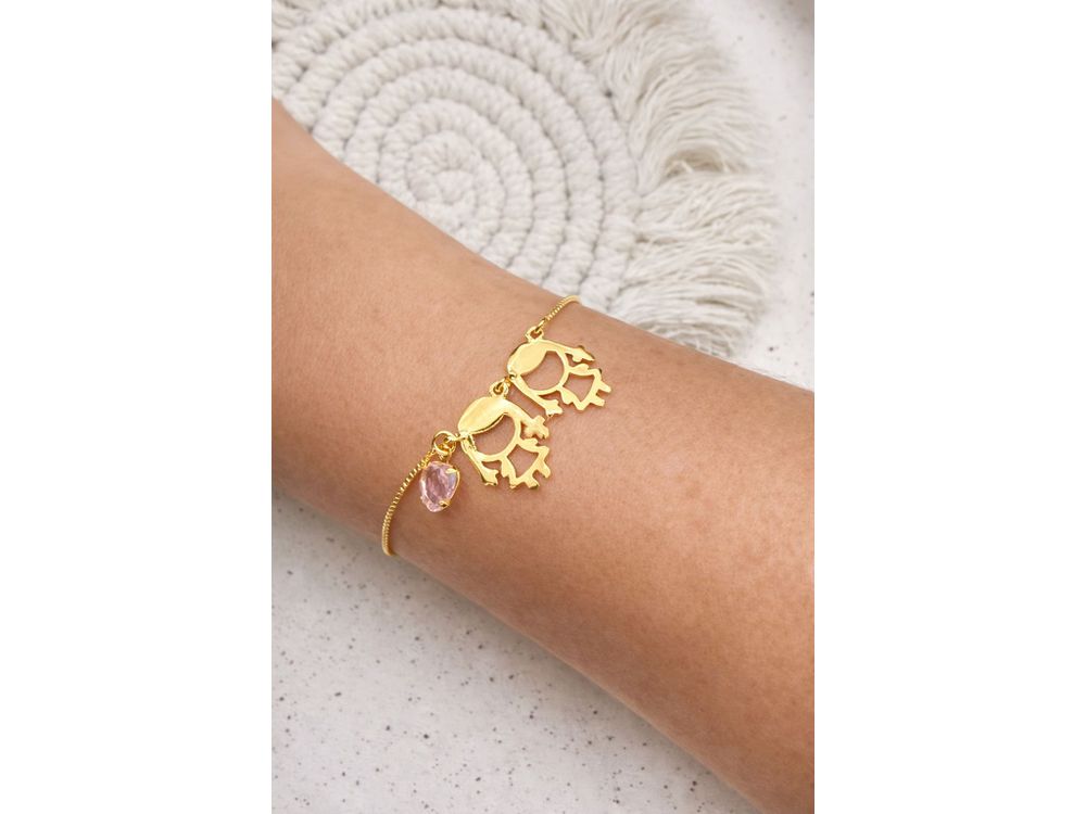 Pulseira 2 Filhos Semijoia 