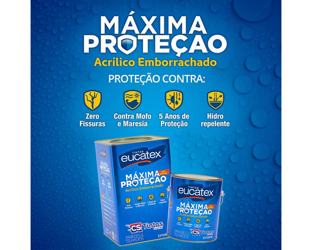TINTA EMBORRACHADA BRANCA MÁXIMA PROTEÇÃO [EUCATEX] 3,6L