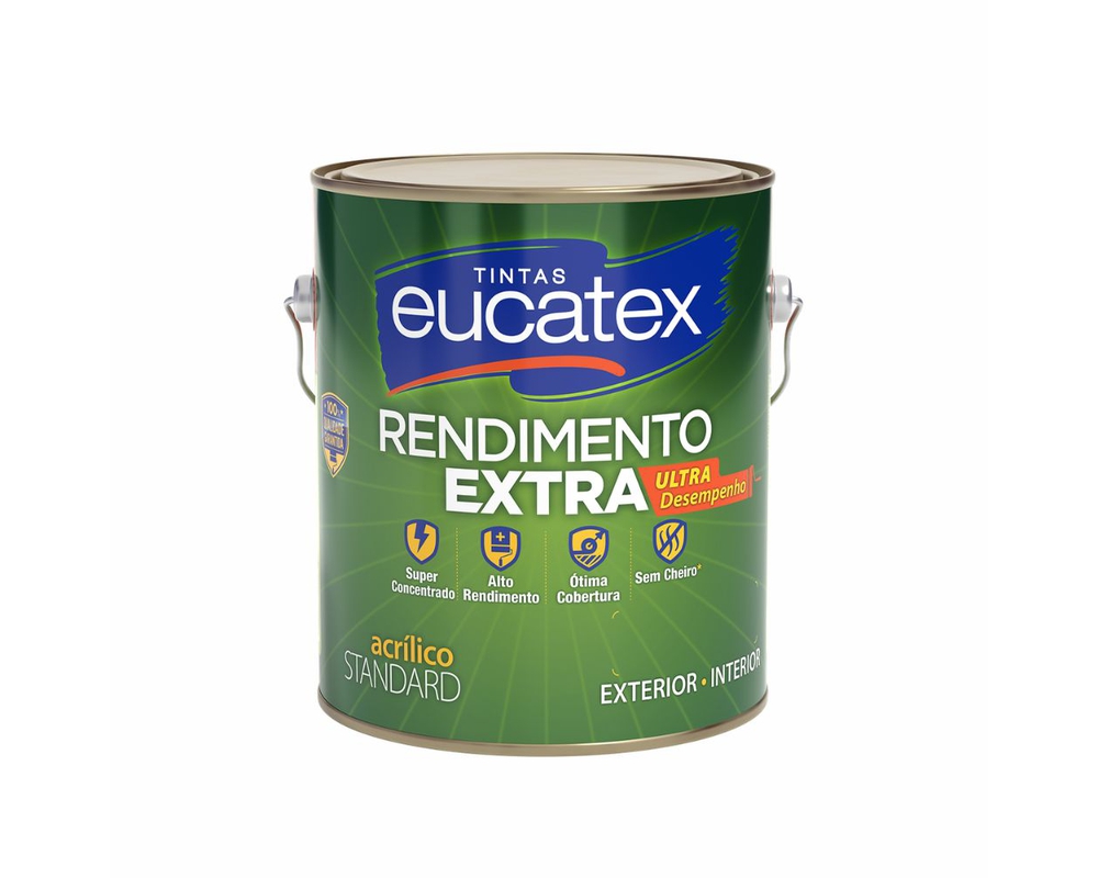 TINTA ACRÍLICA RENDIMENTO EXTRA [EUCATEX] 3,6L