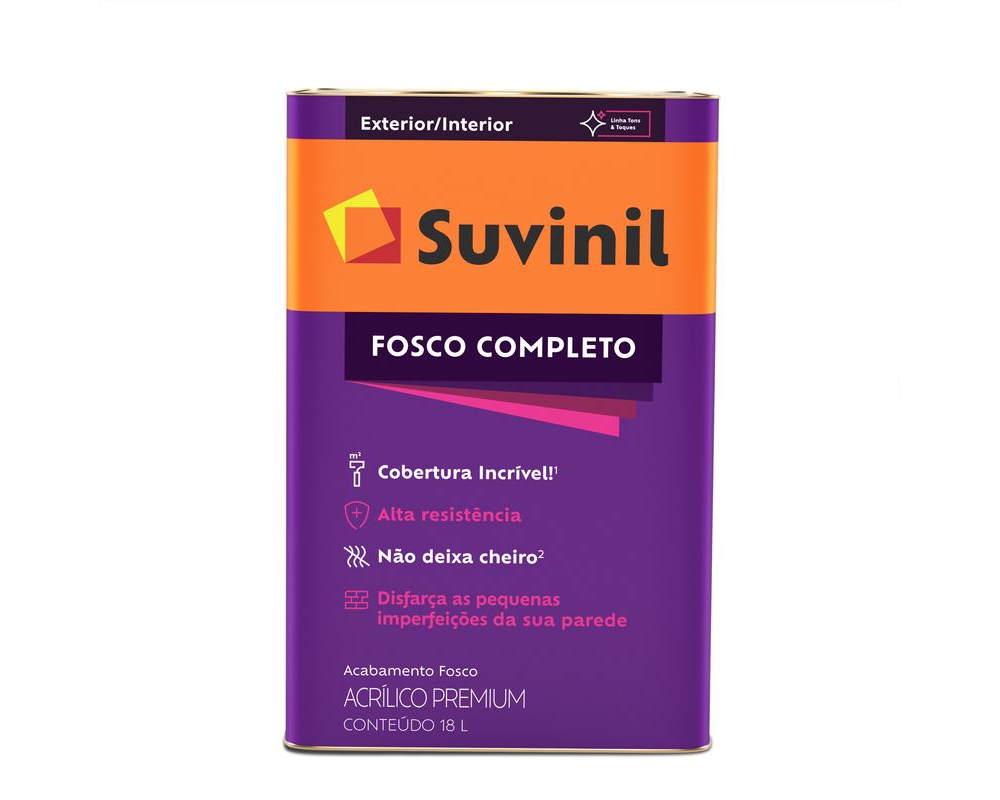 TINTA ACRÍLICA BRANCO FOSCO COMPLETO [SUVINIL] 18L