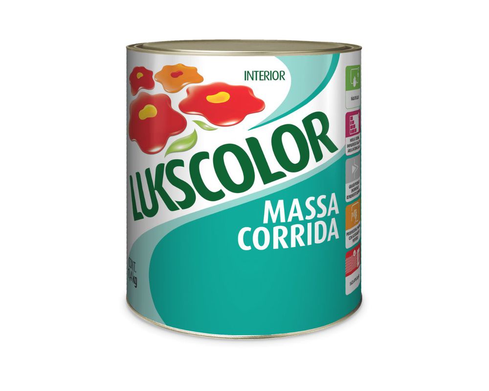 Massa Corrida Interna Nivela e Corrige 1,4kg - Lukscolor
