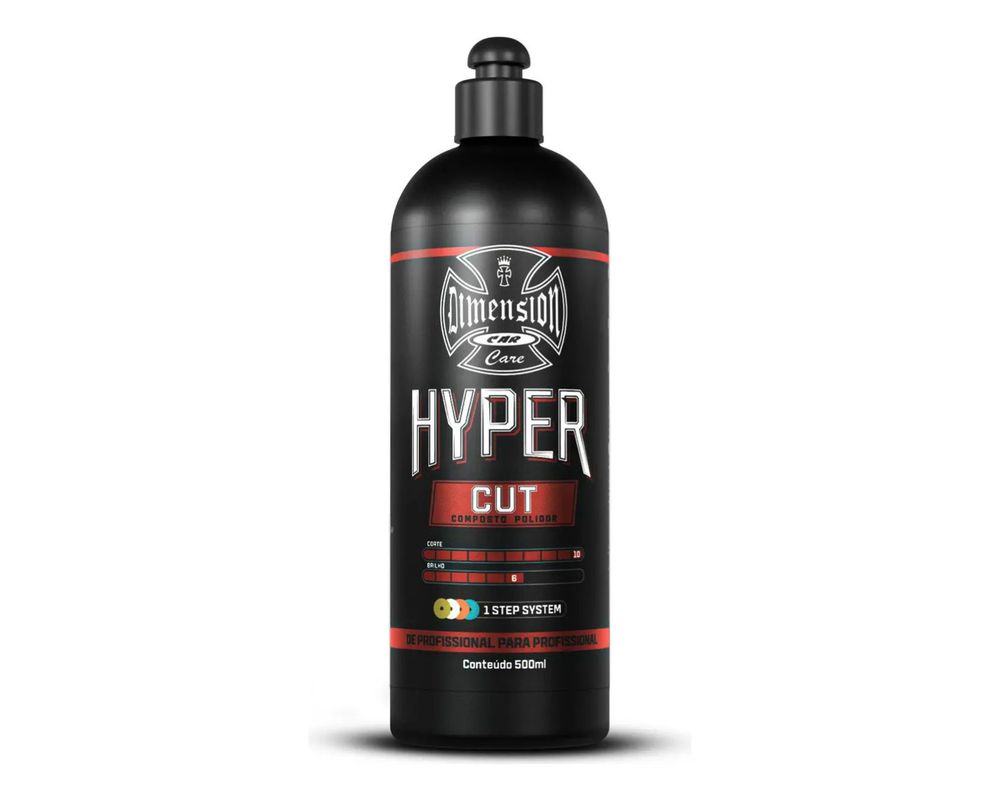 Composto Polidor Hyper Cut (Dimension Car Care) 0,500L - Maxi Rubber