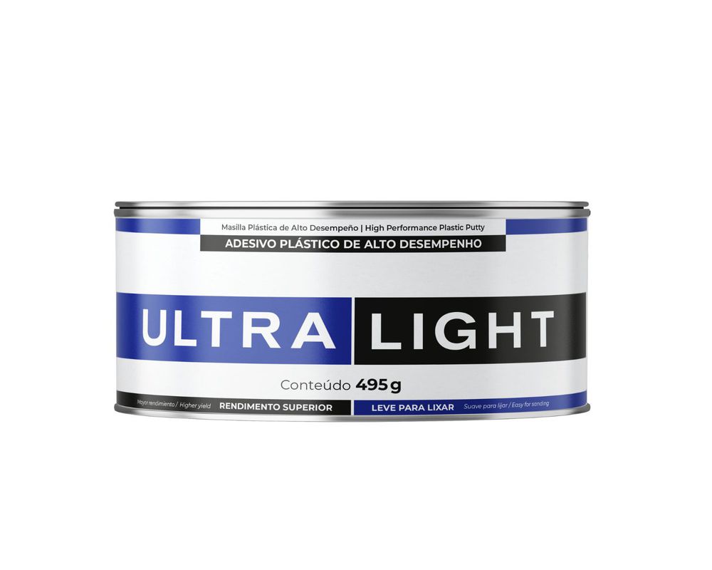 Massa Plástica Automotiva Adesivo Ultra Light 495g - Maxi Rubber