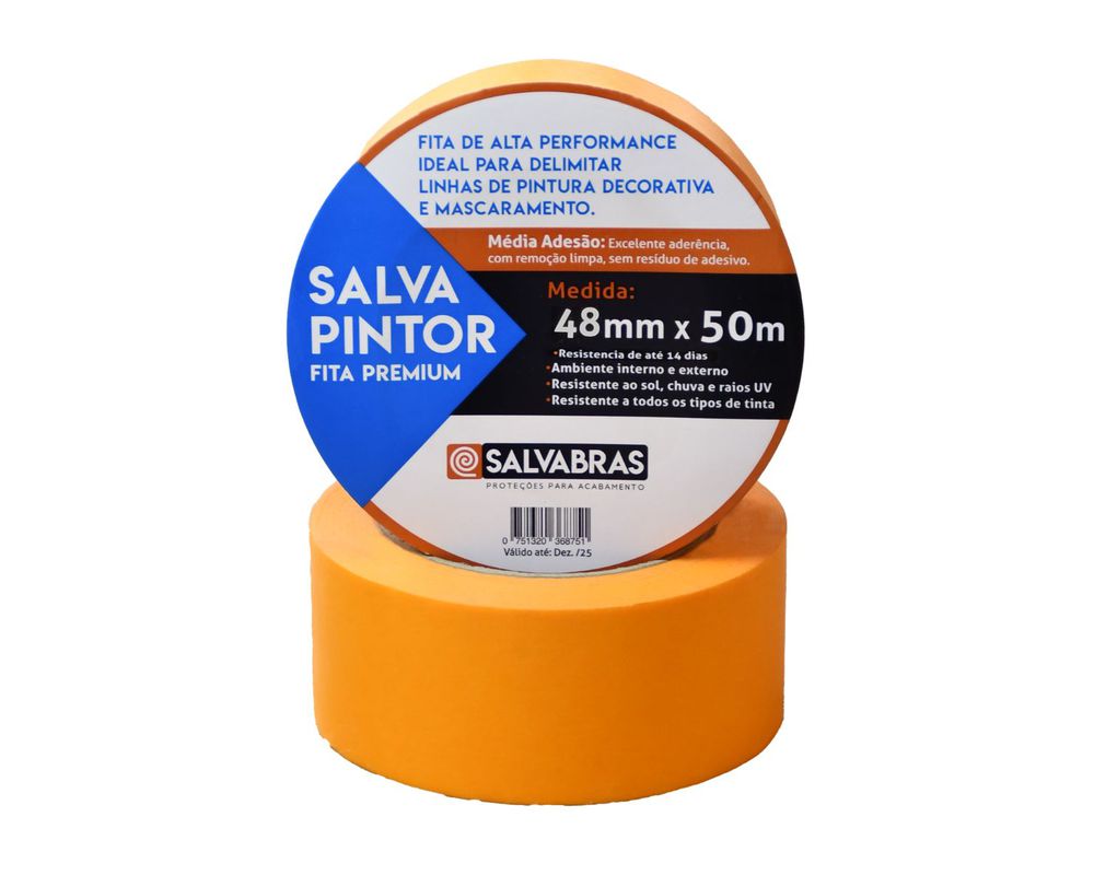 Fita Crepe 48X50 Laranja [SALVABRAS]