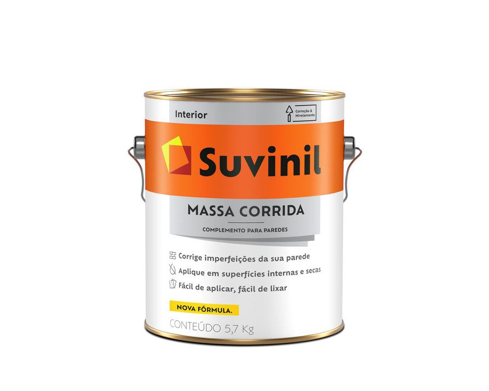 Massa Corrida Interna Nivela e Corrige 5,7kg - Suvinil