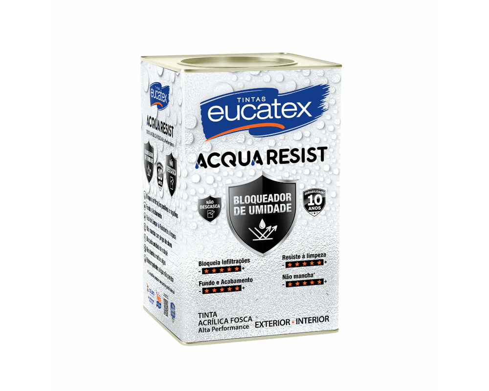 TINTA EMBORRACHADA BRANCA ACQUA RESIST [EUCATEX] 18L