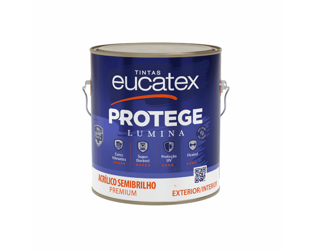 TINTA ACRÍLICA PROTEGE LUMINA BRANCA SEMI BRILHO [EUCATEX] 3,6L