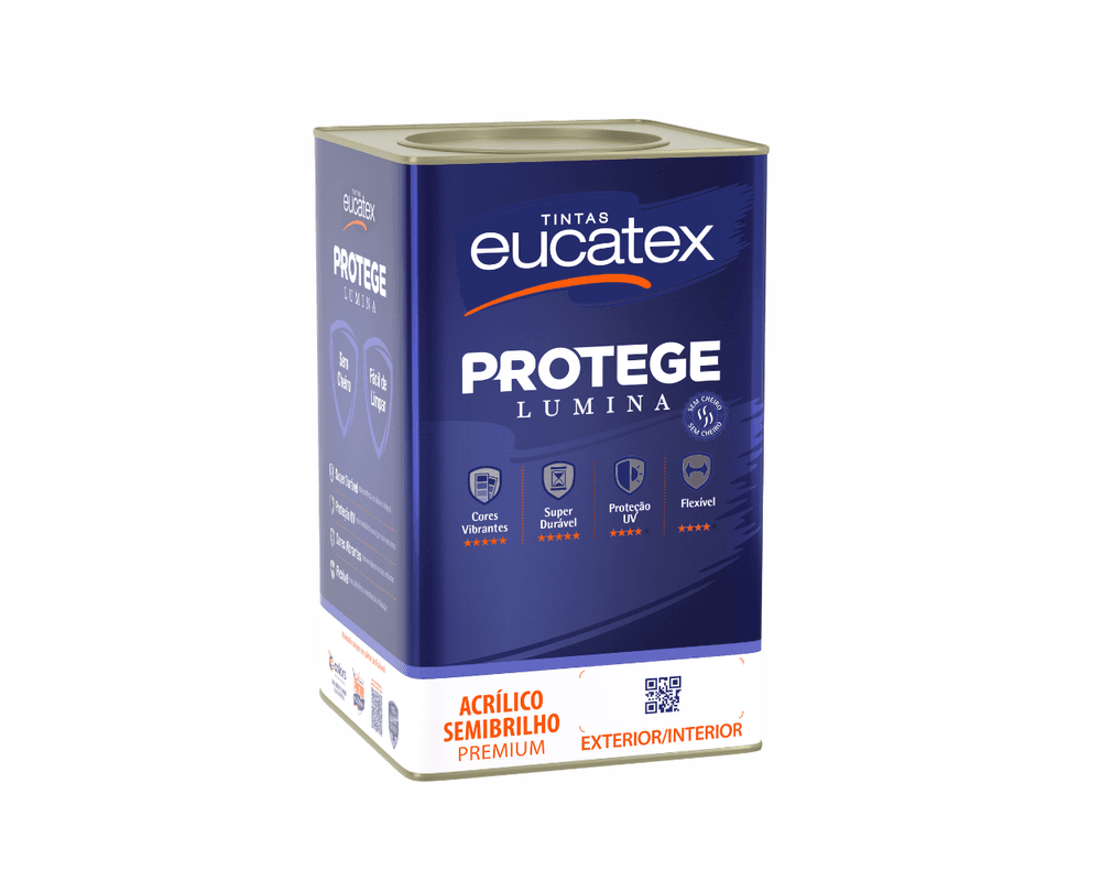 TINTA ACRÍLICA PROTEGE LUMINA BRANCA SEMI BRILHO [EUCATEX] 18L