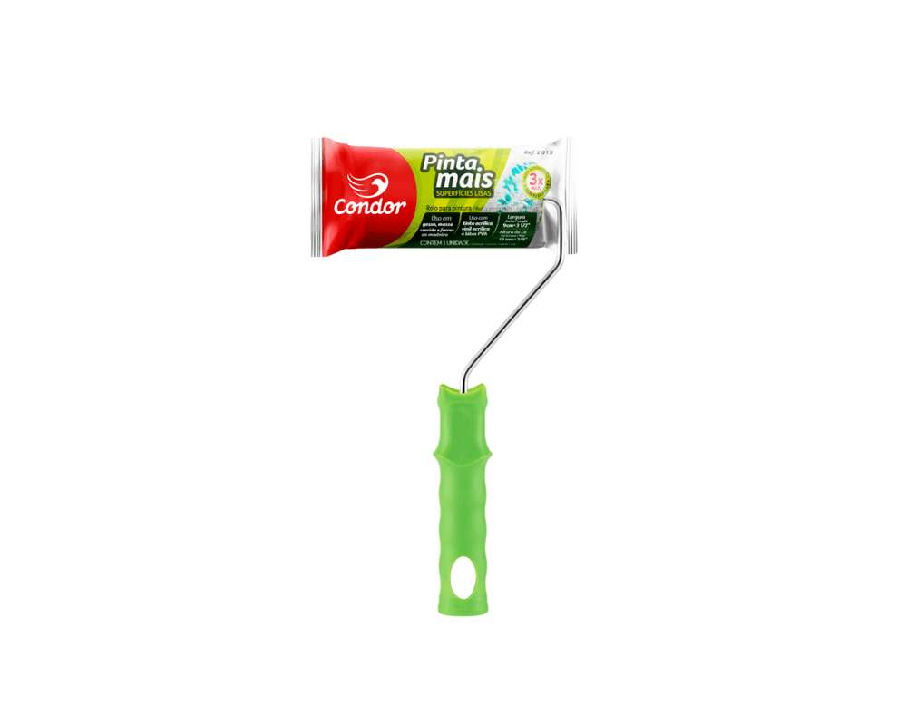 Rolo de Lã Sintética 09cm com Suporte Completo (Ref. 2013) - Condor