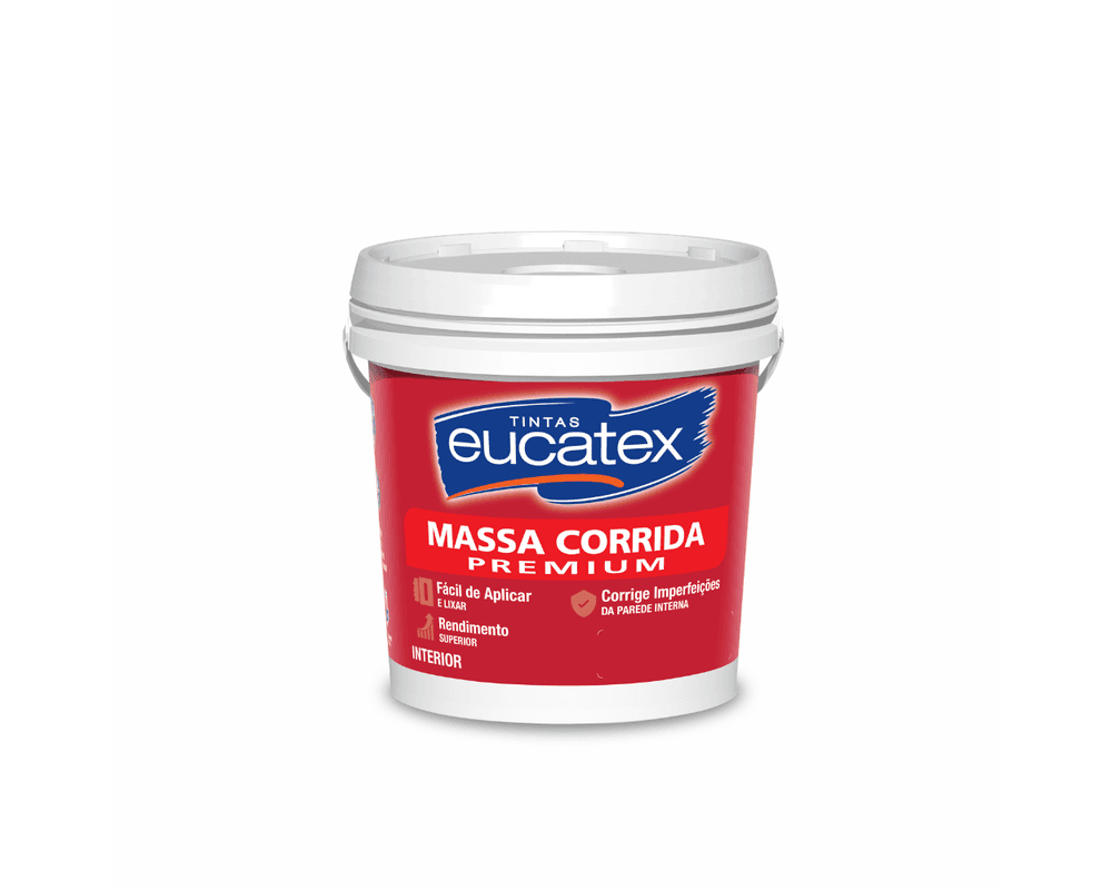 Massa Corrida Interna PVA Nivela e Corrige 5,8kg Balde - Eucatex