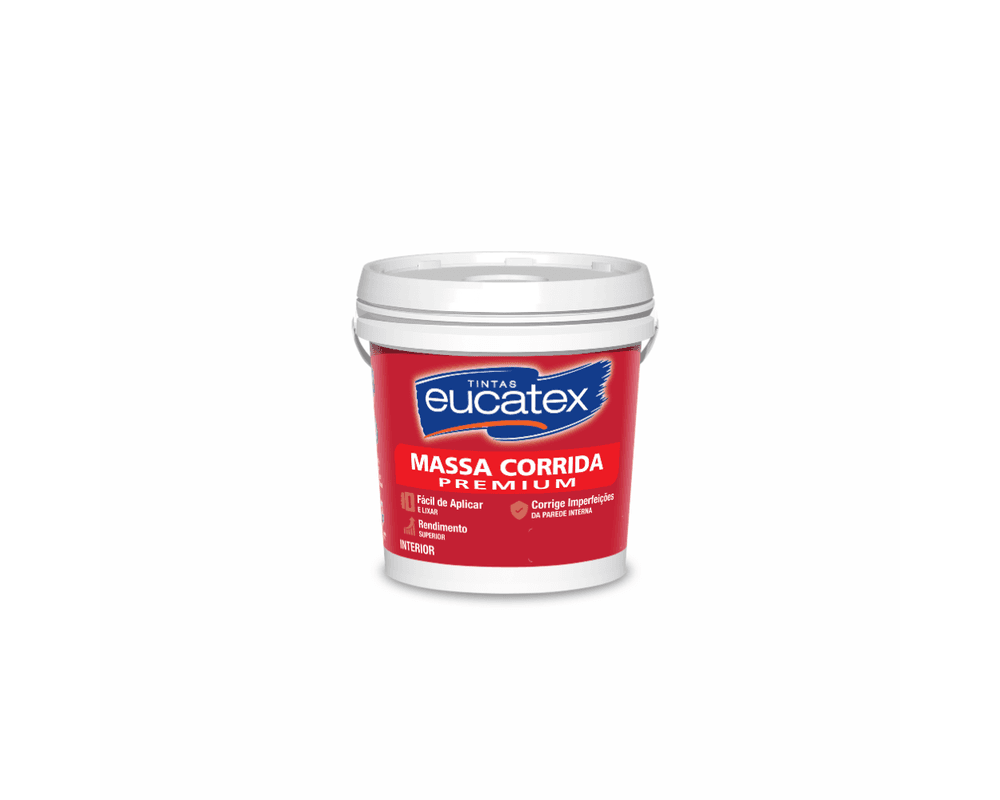 Massa Corrida Interna PVA Nivela e Corrige 1,45kg Pote - Eucatex