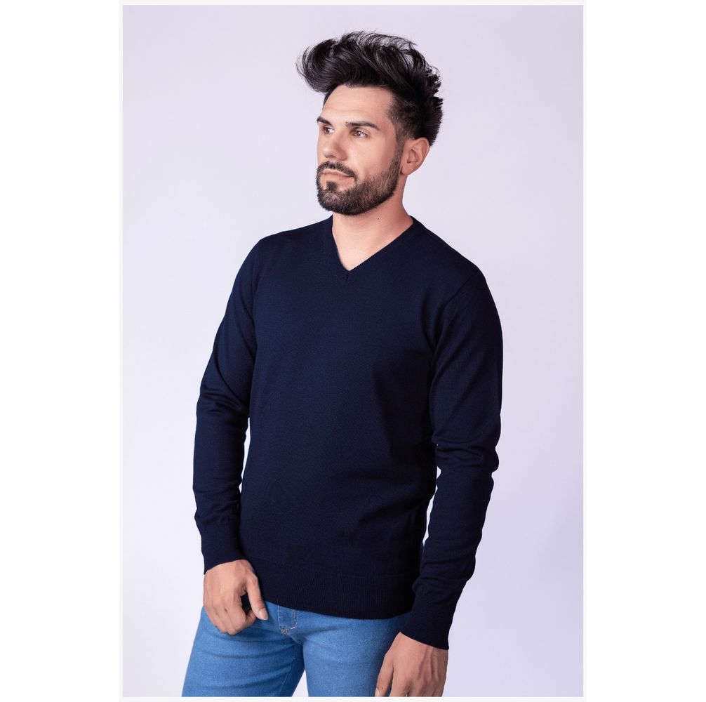 Suéter Masculino 2 Cabos Plus size - Azul Marinho - KantyLan