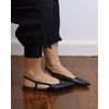 SLINGBACK PAULA PRETO TEXTURA CROCO E BICO FINO