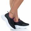 Tênis Feminino Chunck Sneaker Casual Plataforma Preto