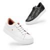 Kit 2 Tenis Feminino Casual Original Madchen Branco + Preto
