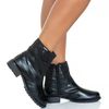 Bota Feminina Cano Baixo Pedraria Milão
