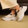 Tênis Feminino Chunck Sneaker Casual Plataforma Nude