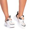 Tênis Feminino Chunck Sneaker Casual Plataforma Nude
