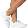 Tênis Casual Holografico Dourado Ayla