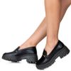 Mocassim Feminino Class Tratorado Preto