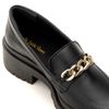 Mocassim Feminino Tratorado Preto Elo