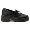 Mocassim Feminino Tratorado Preto Elo