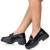 Mocassim Feminino Tratorado Preto Elo